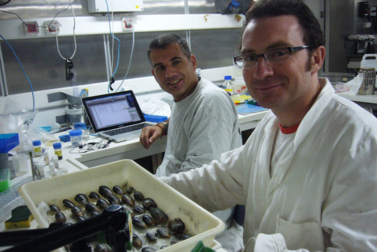 Stéphane et Olivier, biologistes